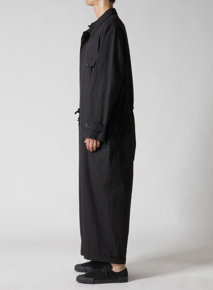 C/ZAZA CLOTH DOUBLE PLACKET JUMPSUIT