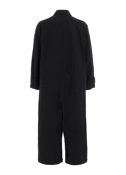 C/ZAZA CLOTH DOUBLE PLACKET JUMPSUIT