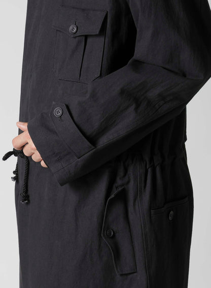 C/ZAZA CLOTH DOUBLE PLACKET JUMPSUIT
