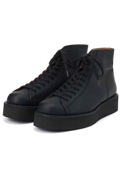 MAT GLASS LEATHER DEMI BOOTS