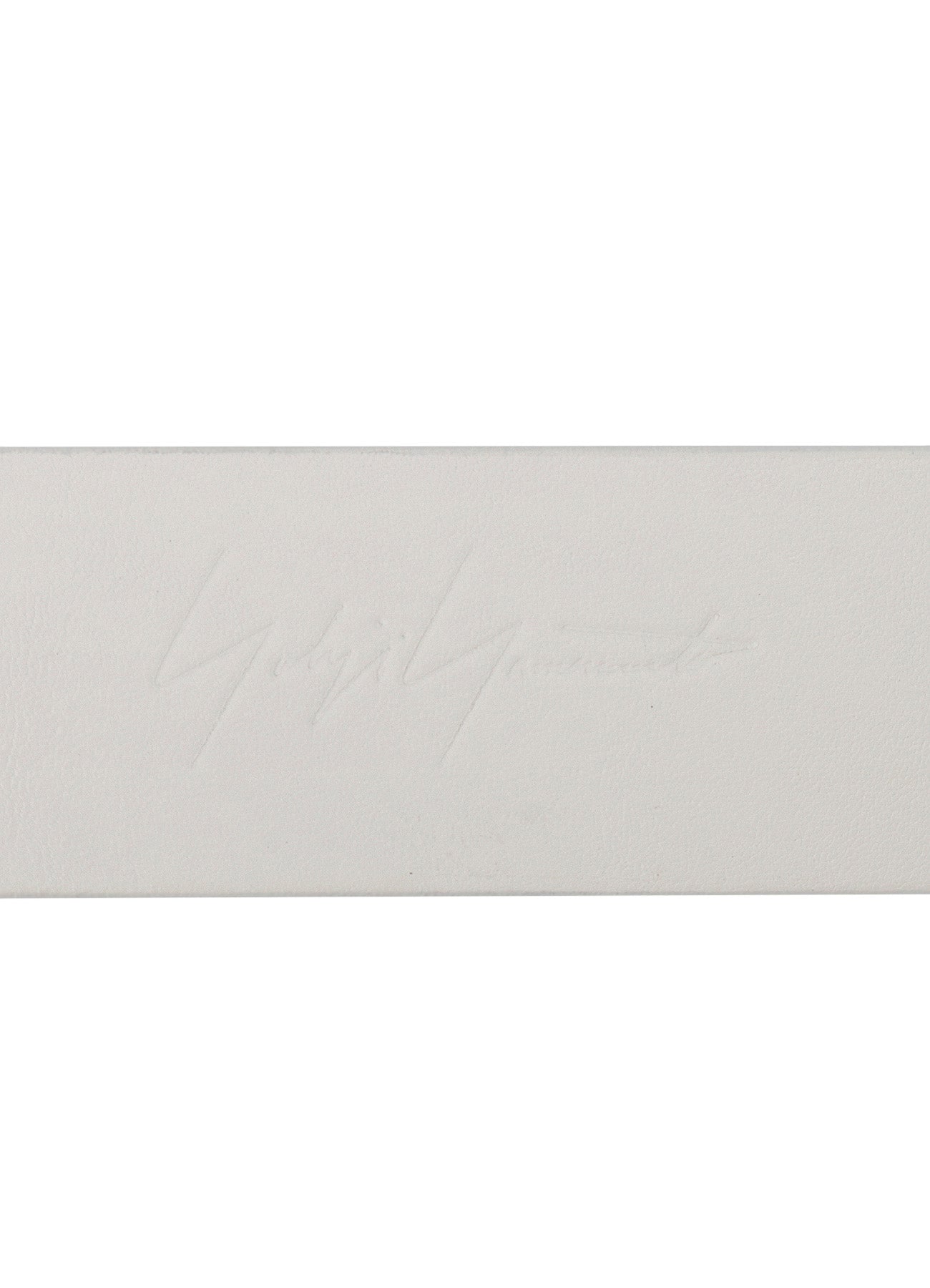 WHITE LEATHER 30MM PLAIN BELT