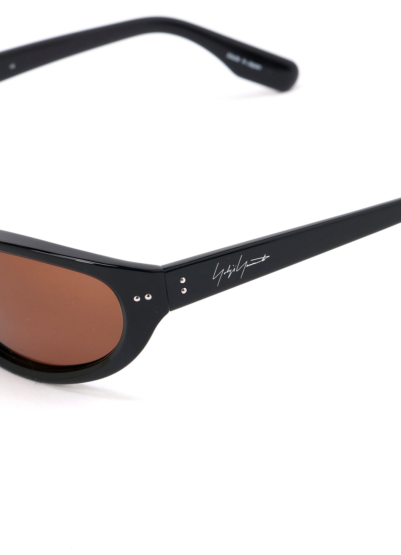 BLACK ACETATE CURVE SUNGLASSES