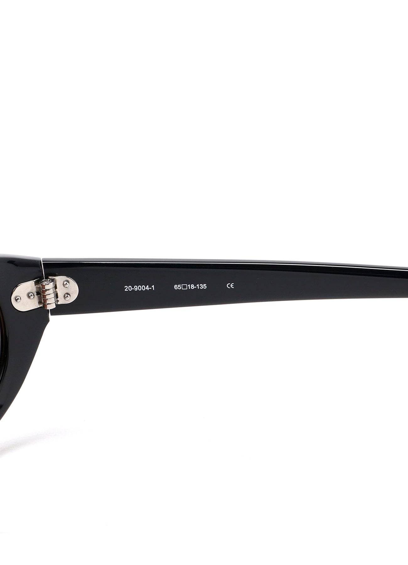 BLACK ACETATE CURVE SUNGLASSES