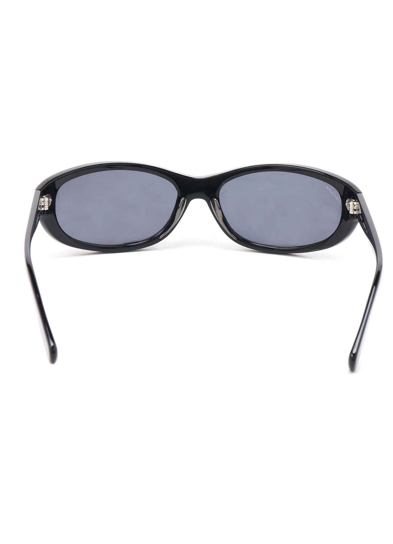 BLACK ACETATE CURVE SUNGLASSES