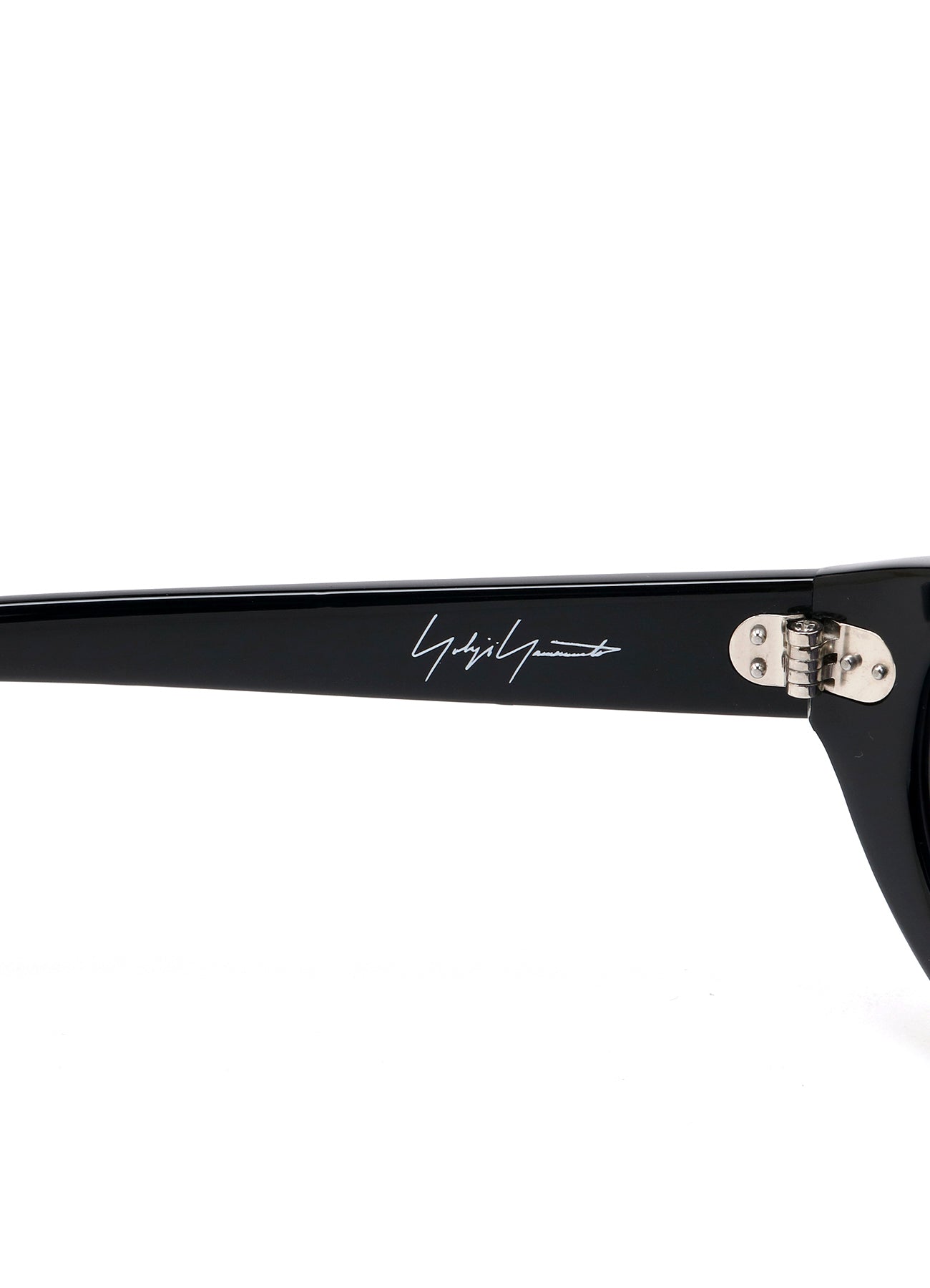 BLACK ACETATE CURVE SUNGLASSES