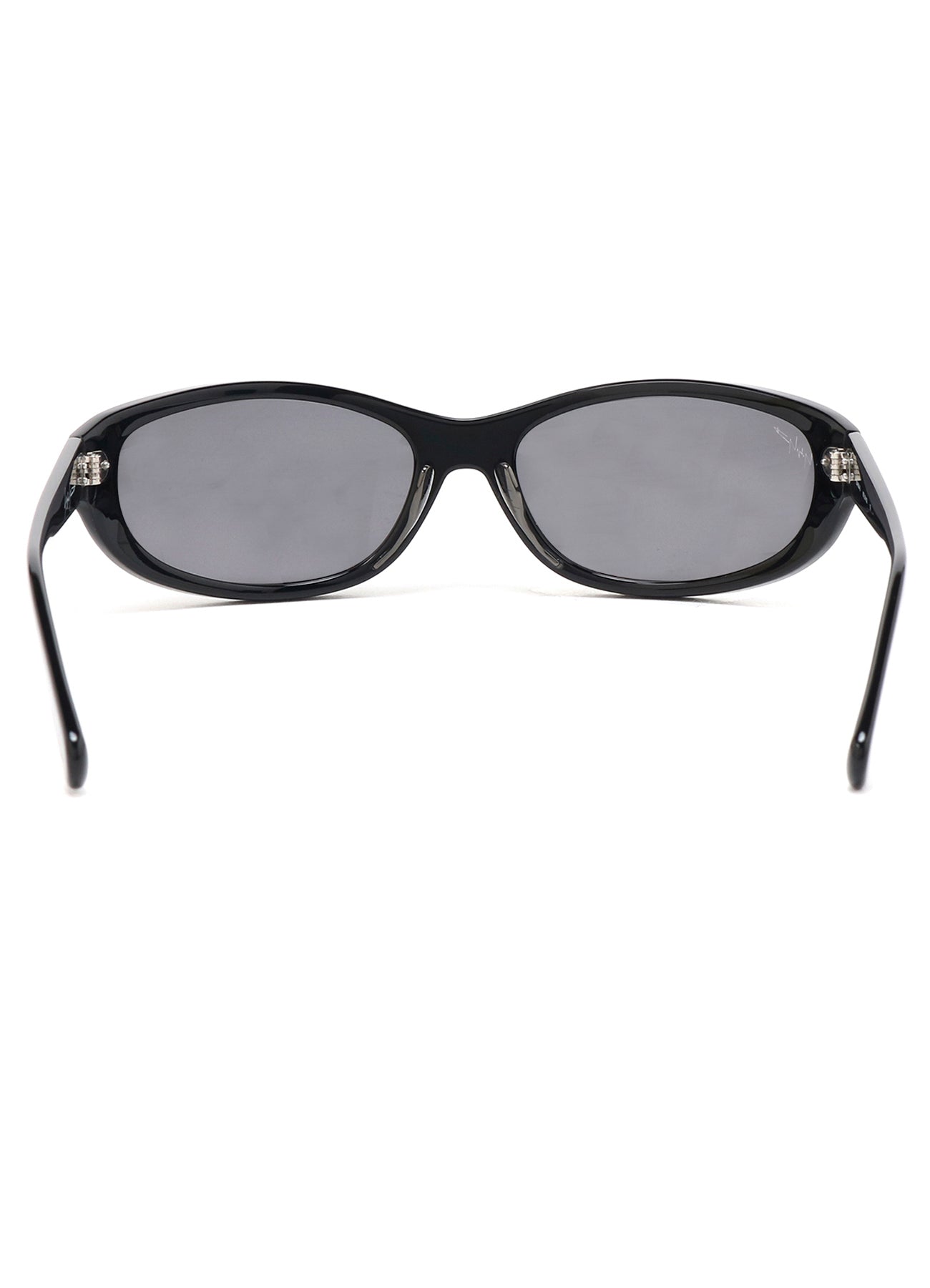 BLACK ACETATE CURVE SUNGLASSES