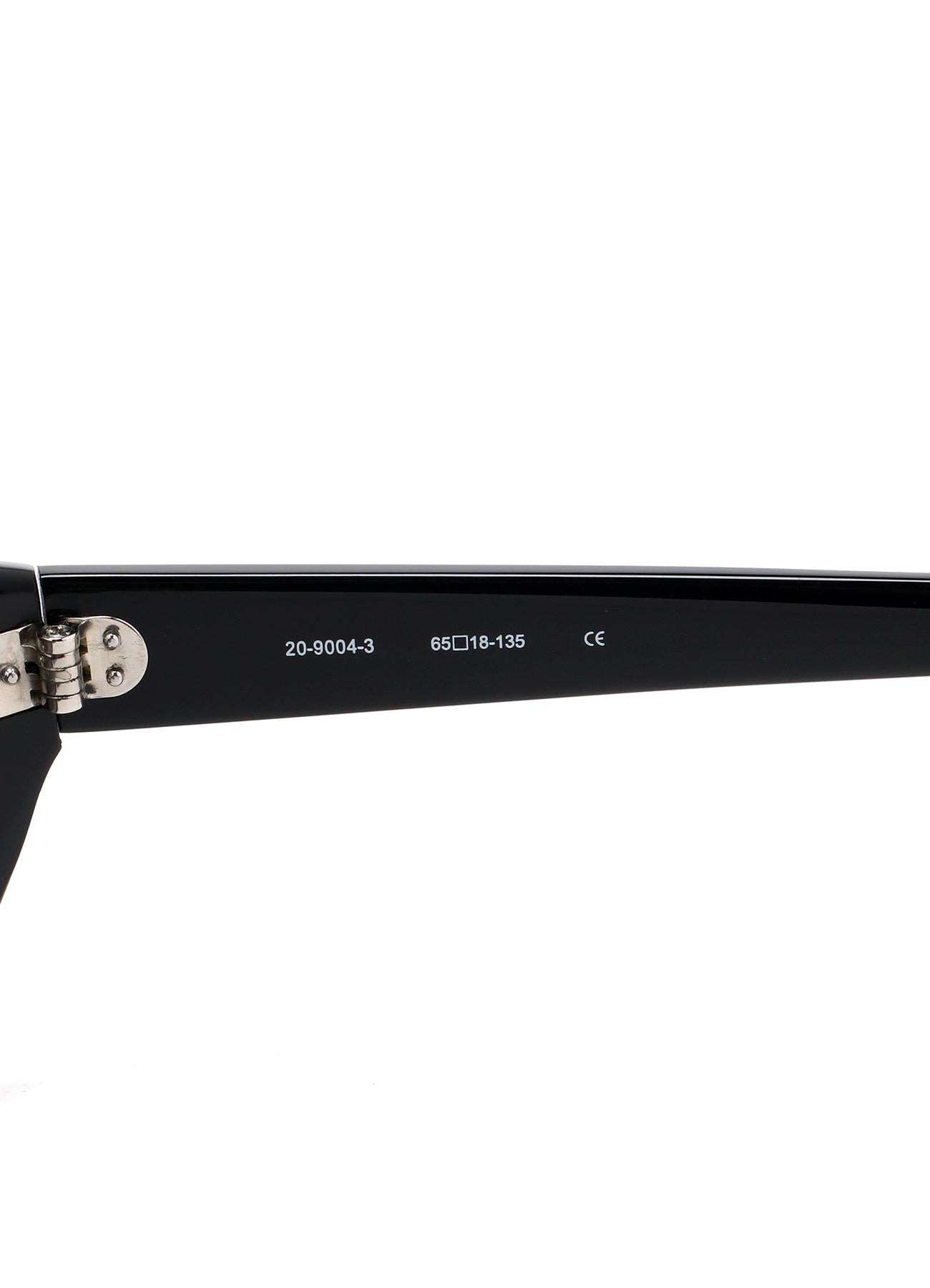 BLACK ACETATE CURVE SUNGLASSES