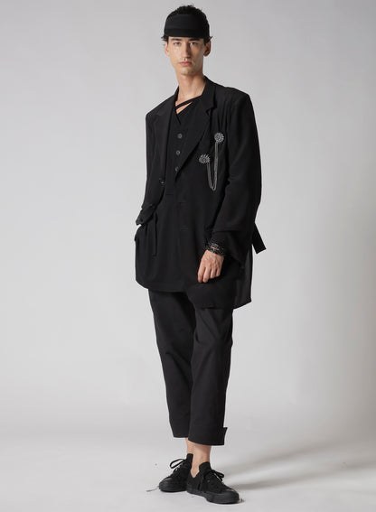 12M SILK DECINE BACK OPENING JACKET