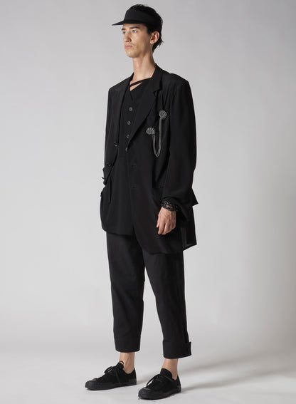 12M SILK DECINE BACK OPENING JACKET