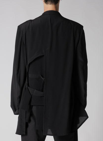 12M SILK DECINE BACK OPENING JACKET