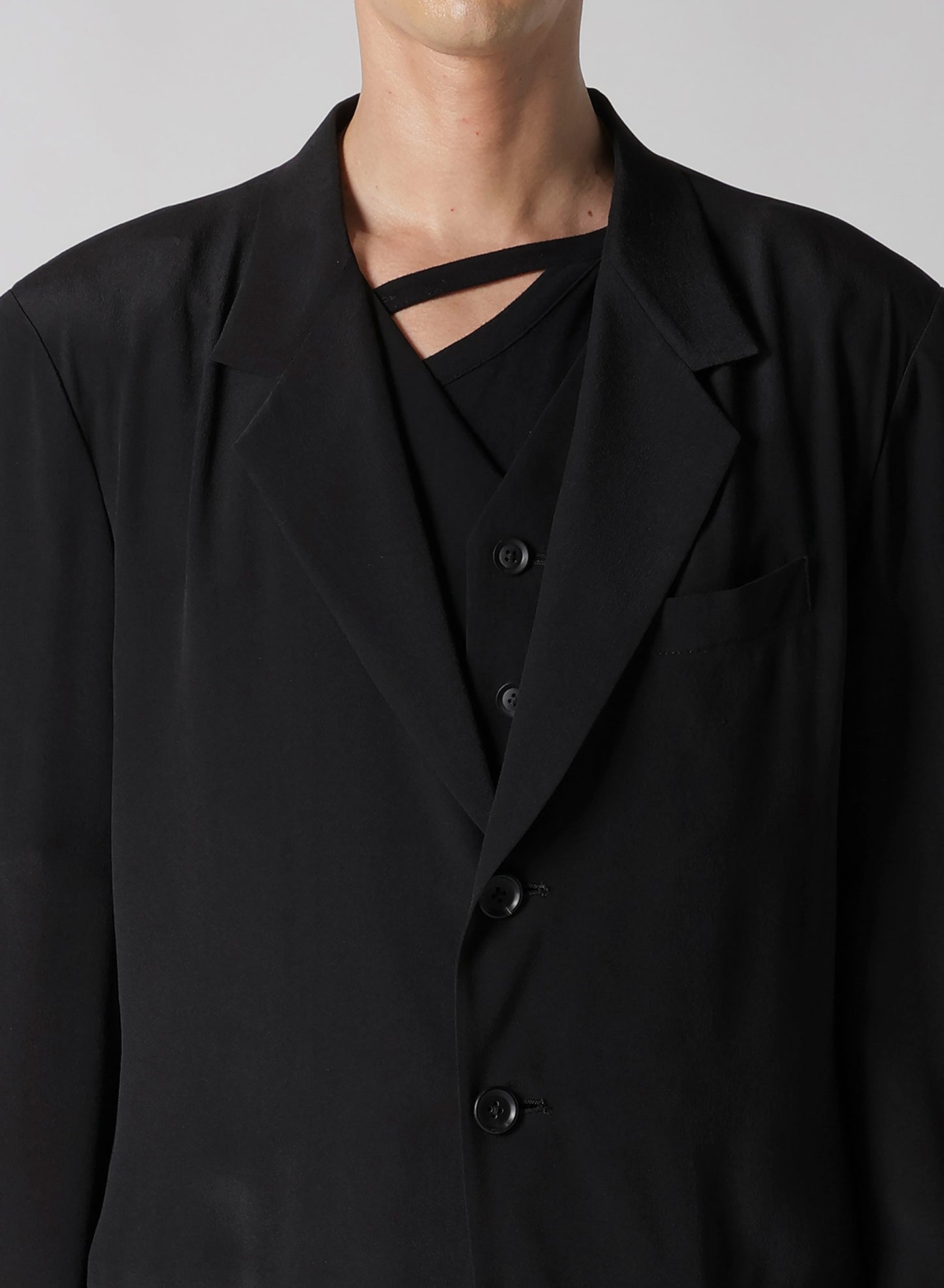 12M SILK DECINE BACK OPENING JACKET