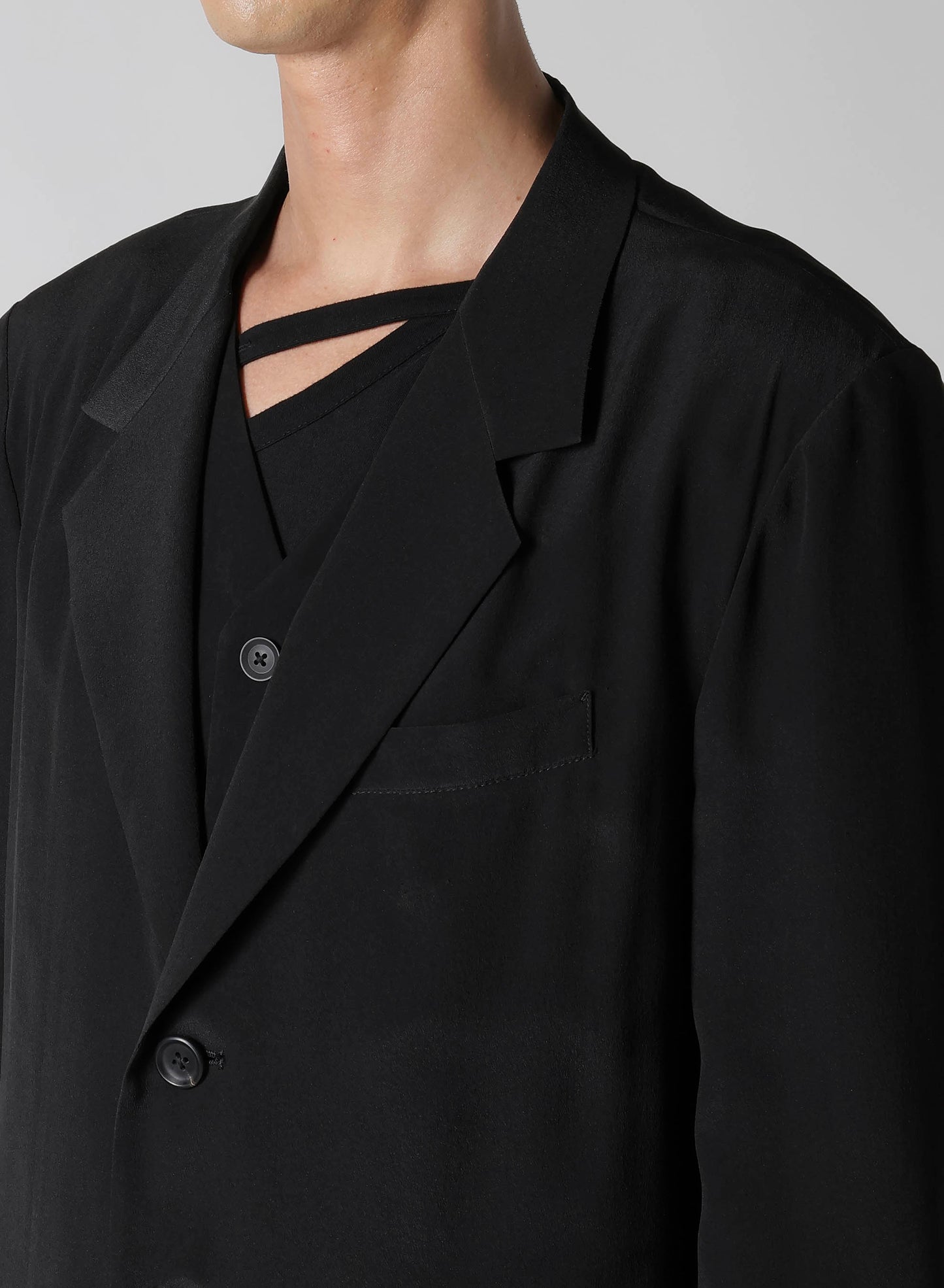 12M SILK DECINE BACK OPENING JACKET
