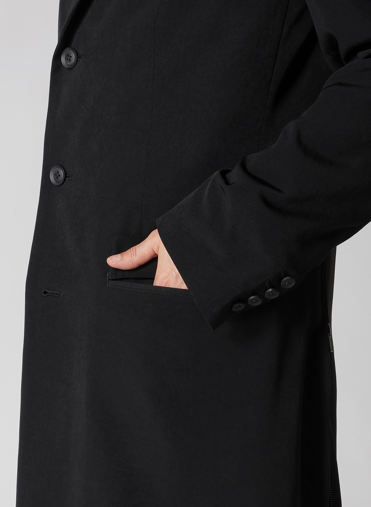 TA TUXEDO BACK CENTER FASTENER JACKET