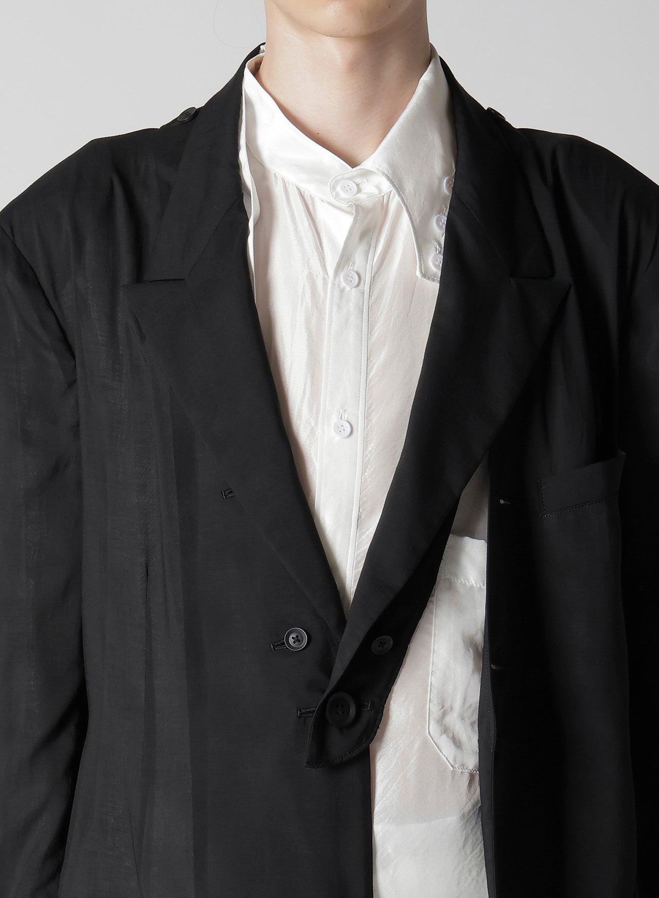 80 MODAL LOAN DETACHABLE COLLAR JACKET