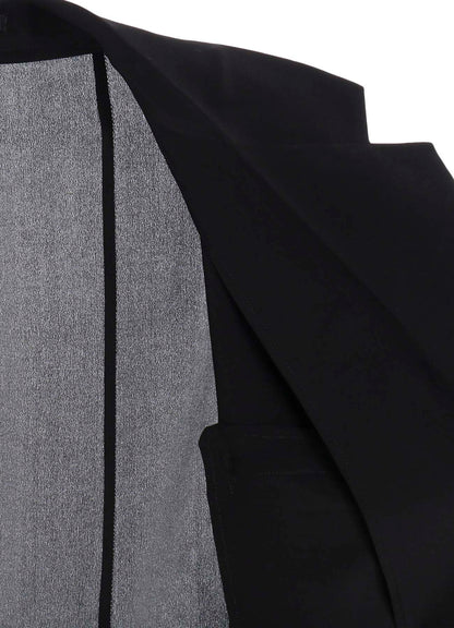 12M SILK DECINE ASYMMETRY BUTTON DETAIL JACKET