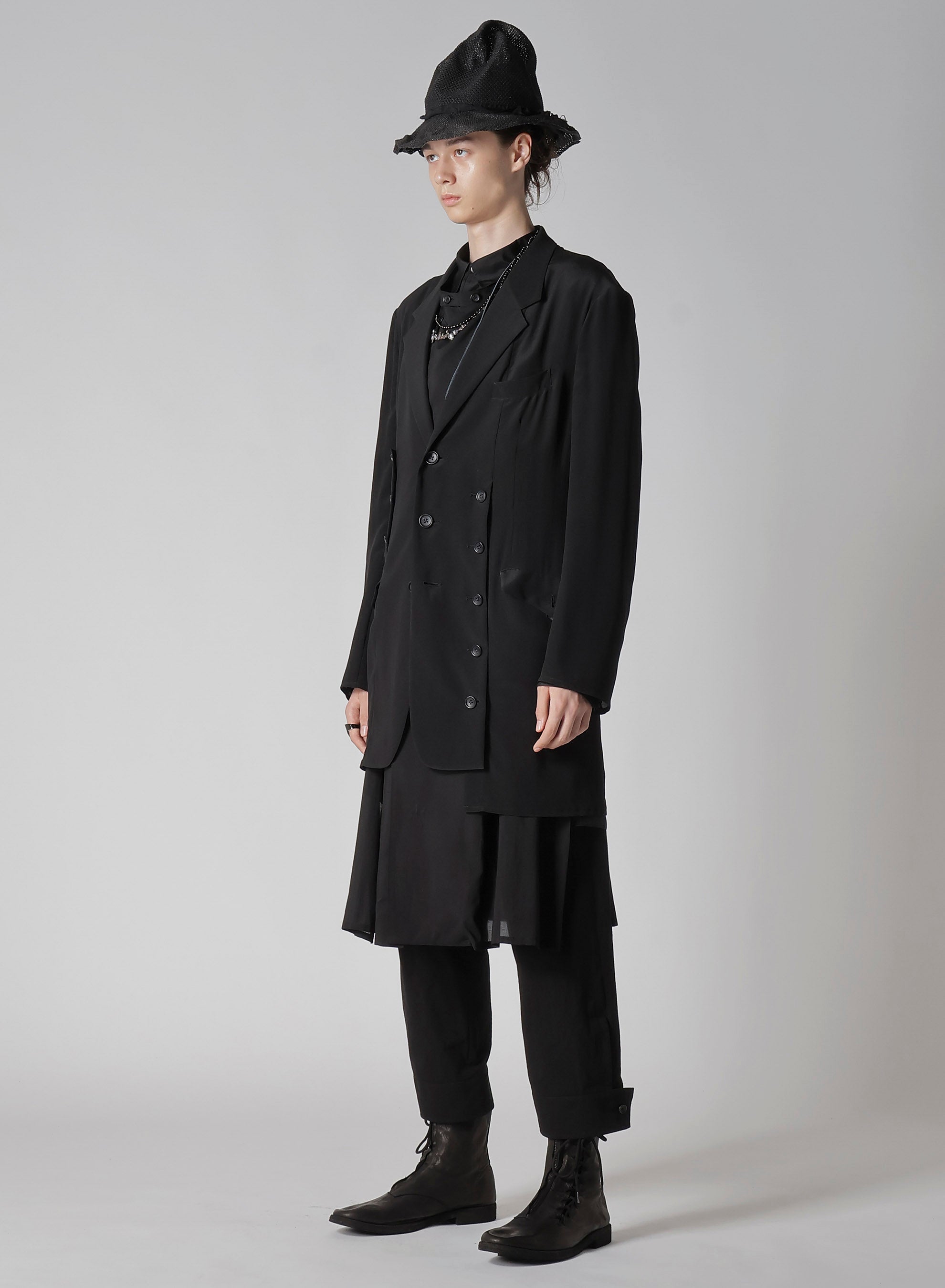 12M SILK DECINE ASYMMETRY BUTTON DETAIL JACKET – THE SHOP YOHJI