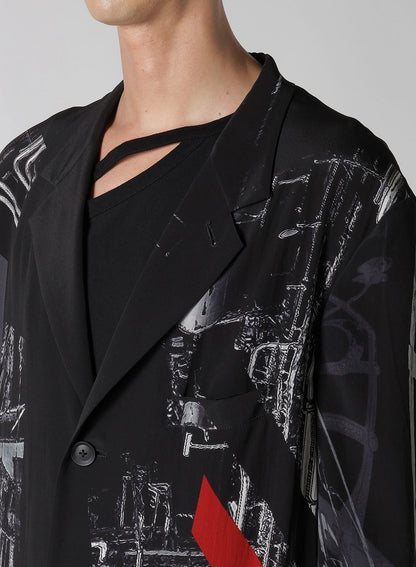 UNIVERSE MESSAGE PRINT JACKET