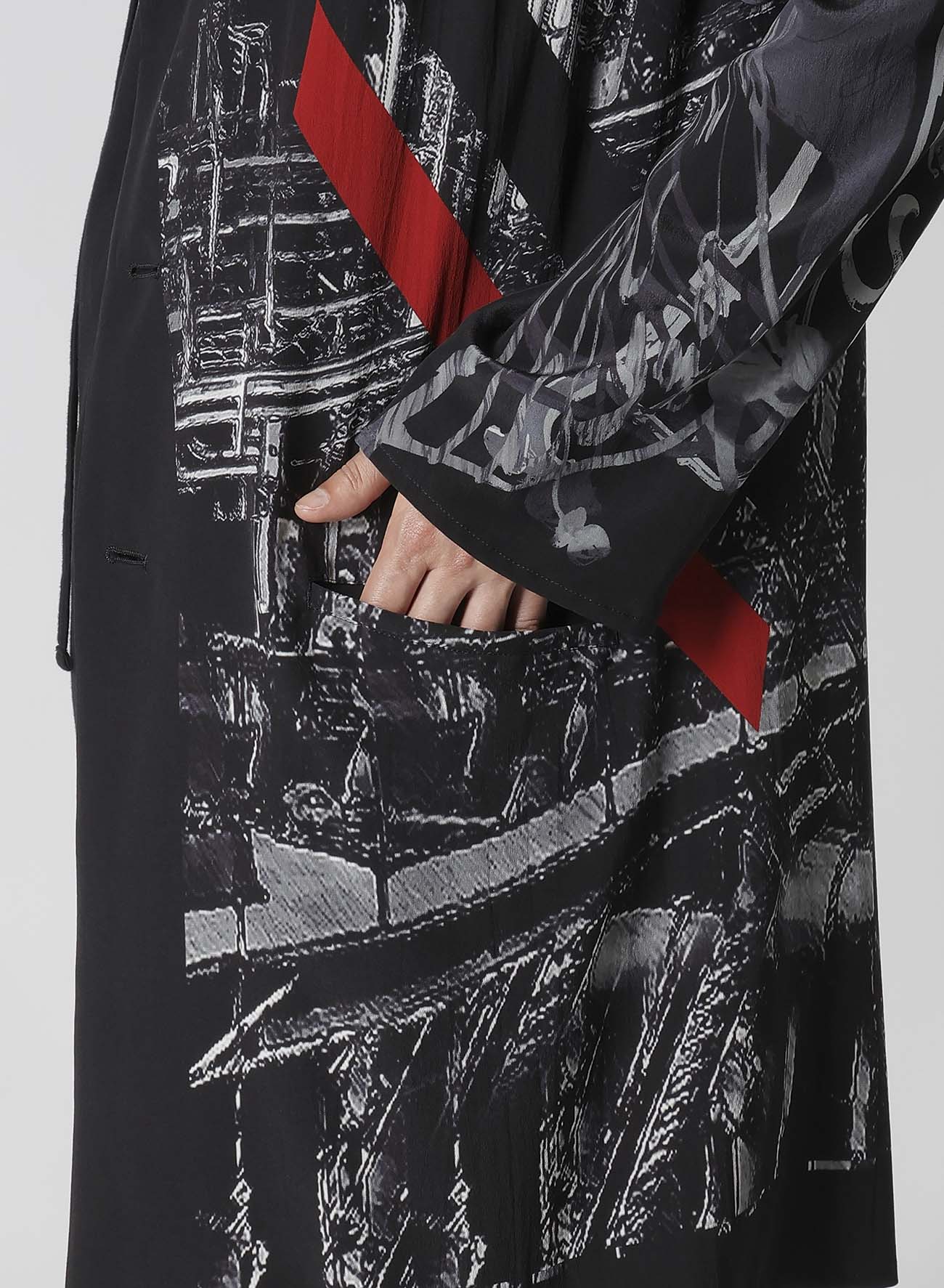 UNIVERSE MESSAGE PRINT JACKET