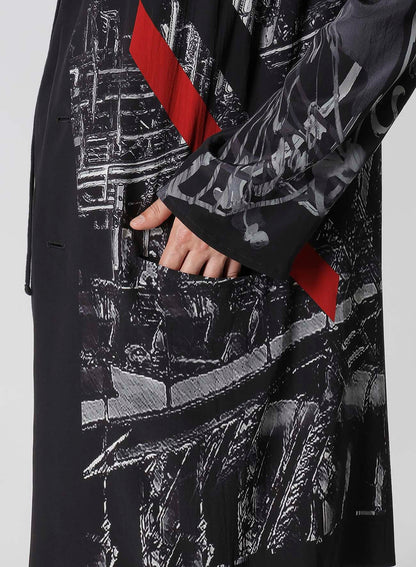 UNIVERSE MESSAGE PRINT JACKET