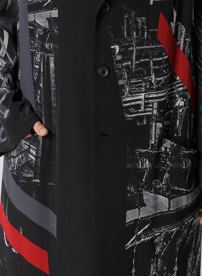 UNIVERSE MESSAGE PRINT JACKET