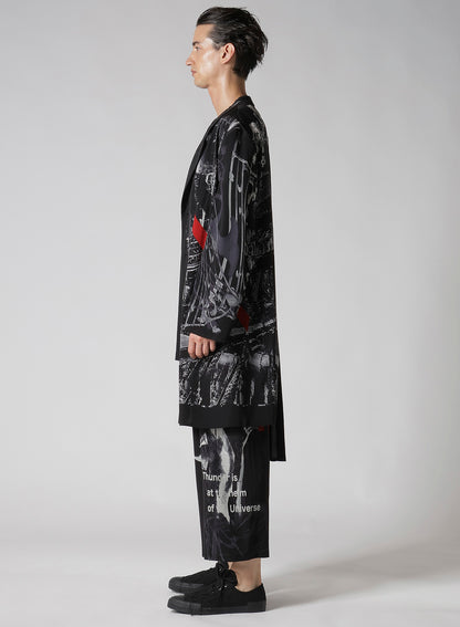 UNIVERSE MESSAGE PRINT JACKET