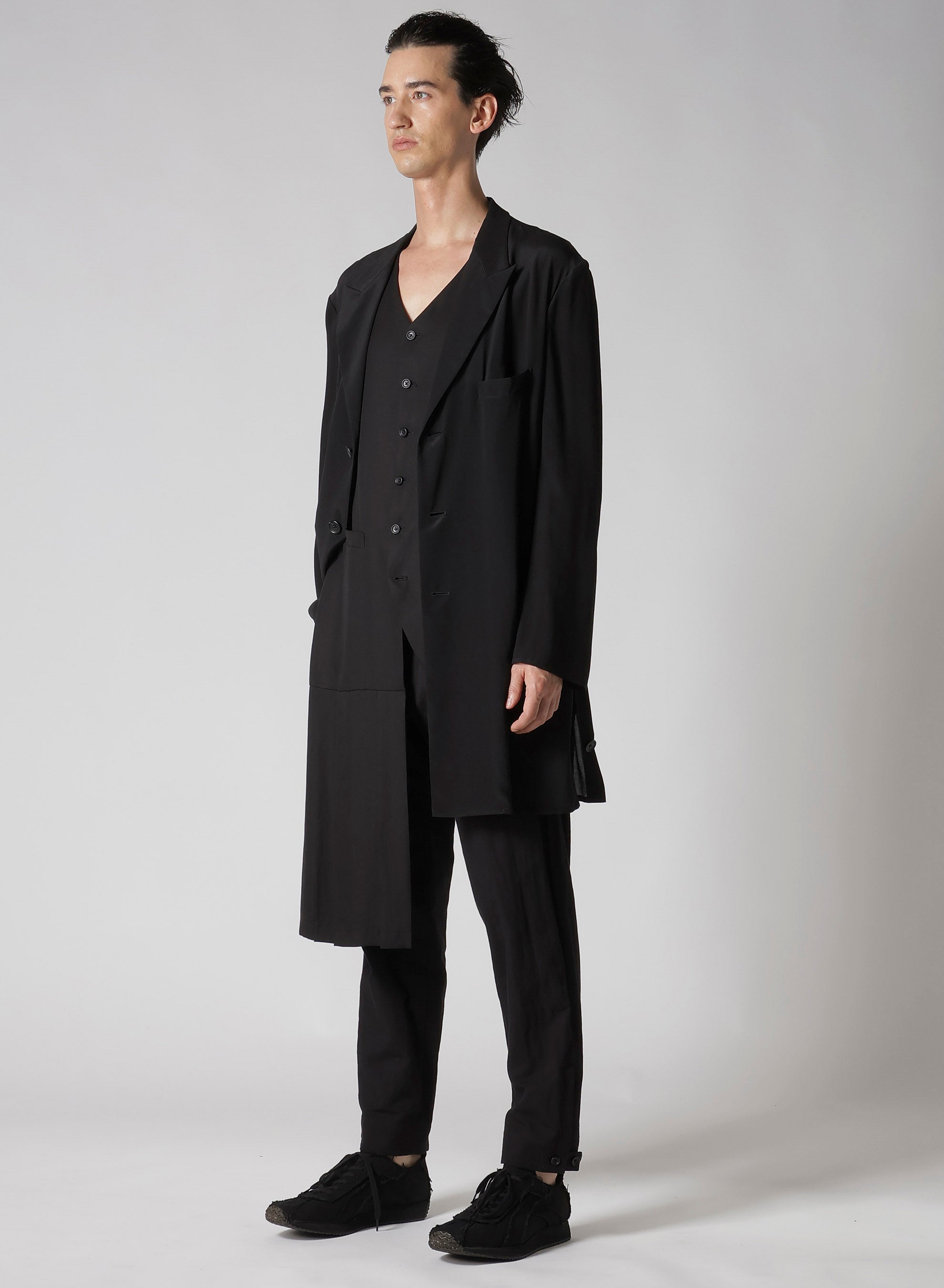 12M SILK DECINE ASYMMETRY JACKET – THE SHOP YOHJI YAMAMOTO