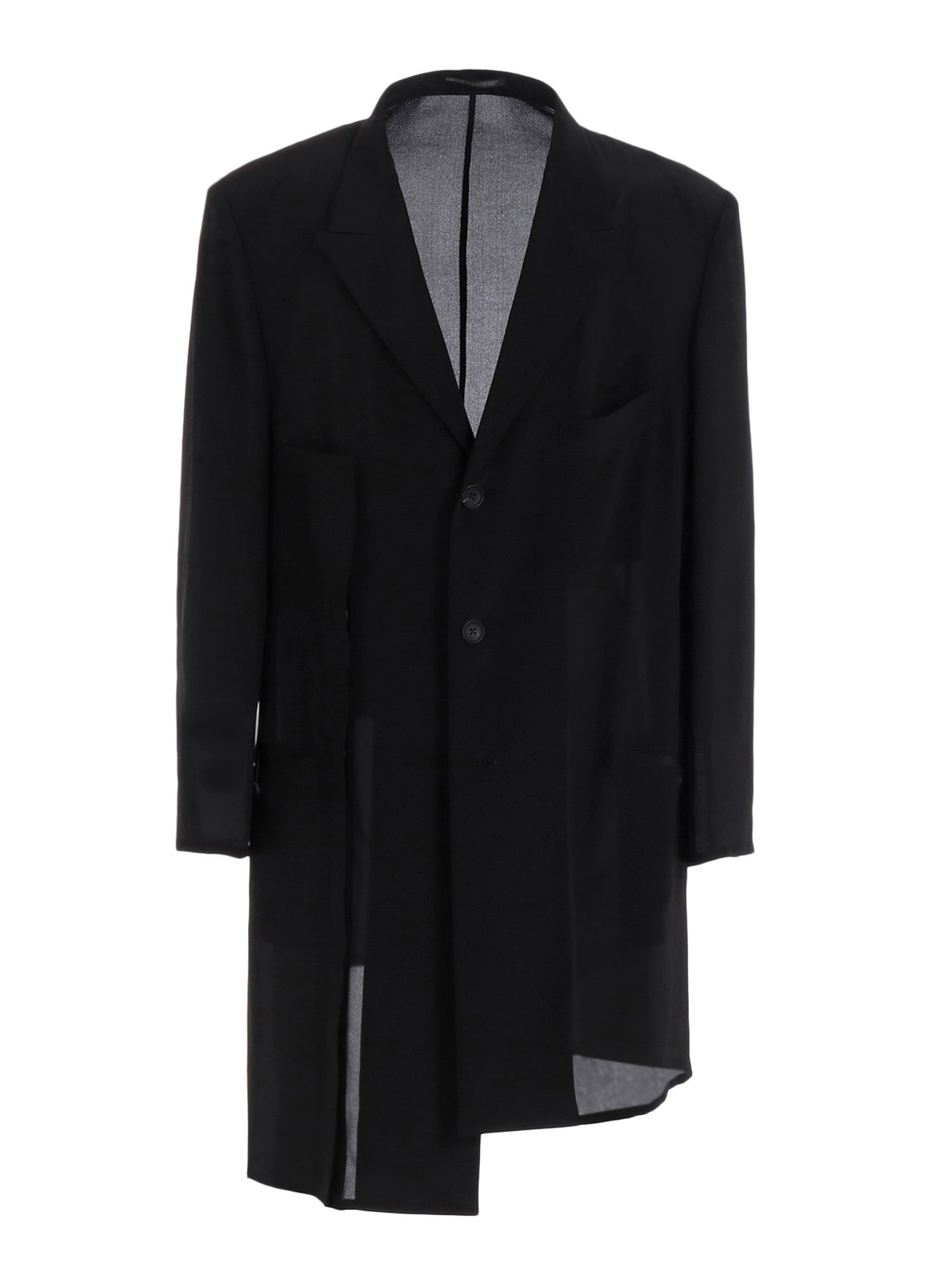 12M SILK DECINE ASYMMETRY JACKET – THE SHOP YOHJI YAMAMOTO