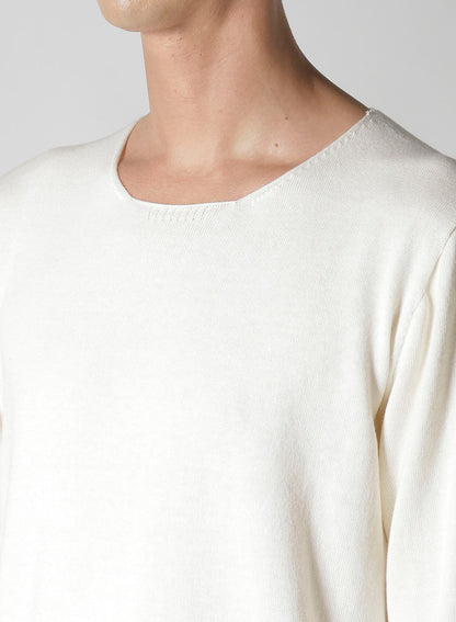 ROUND NECK KNIT WITH EMBROIDERY