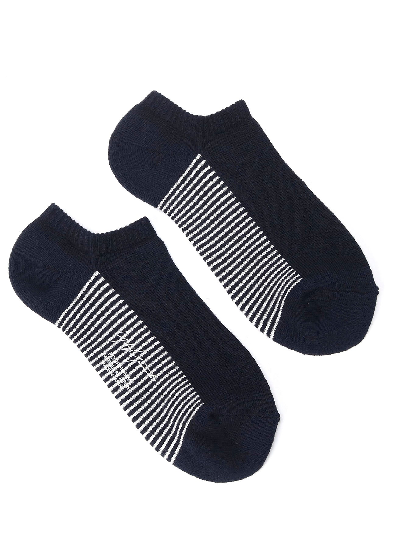 C/AC PILE JERSEY SHORT BORDER SOCKS