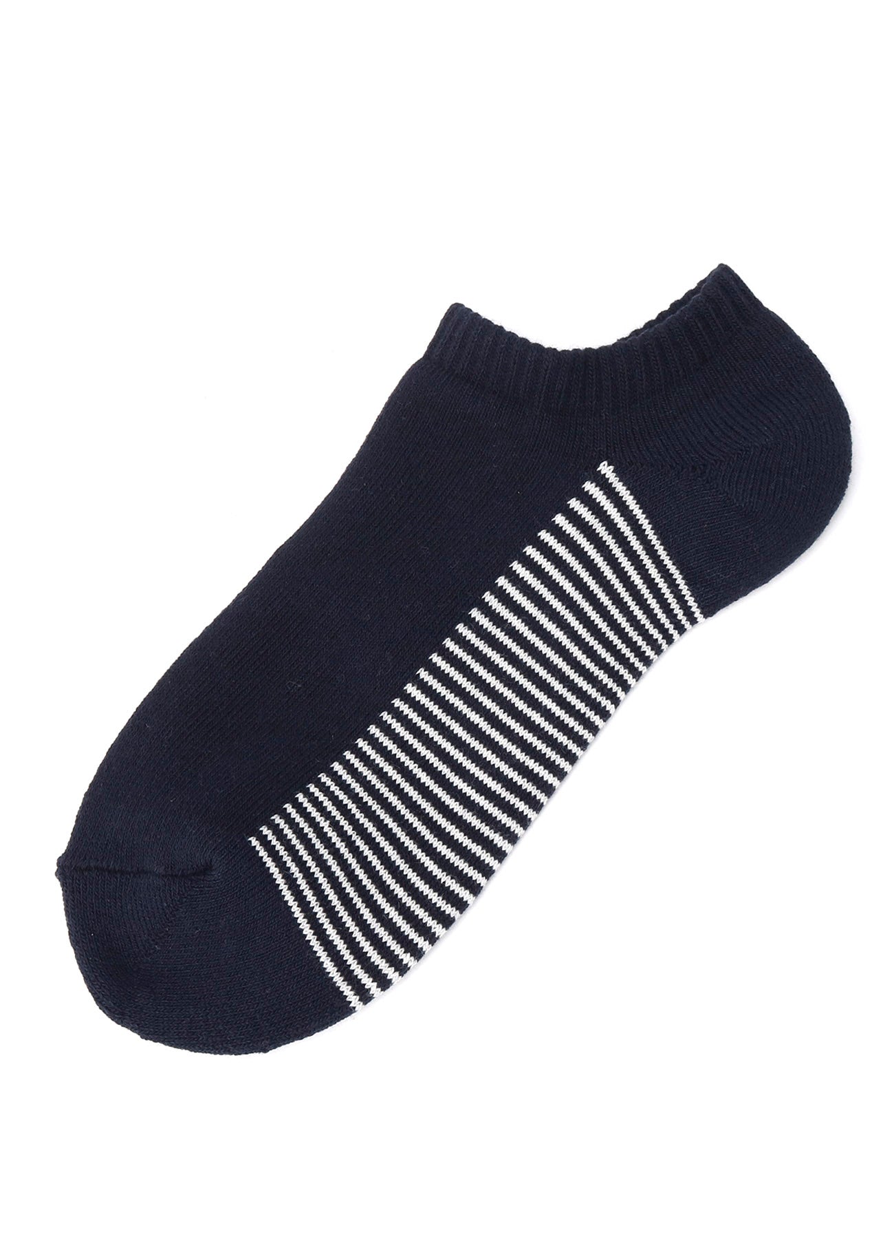 C/AC PILE JERSEY SHORT BORDER SOCKS