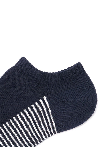 C/AC PILE JERSEY SHORT BORDER SOCKS