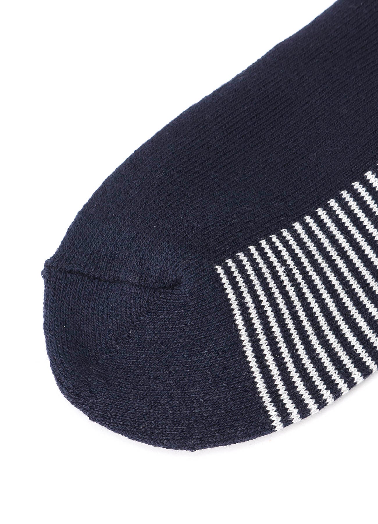 C/AC PILE JERSEY SHORT BORDER SOCKS