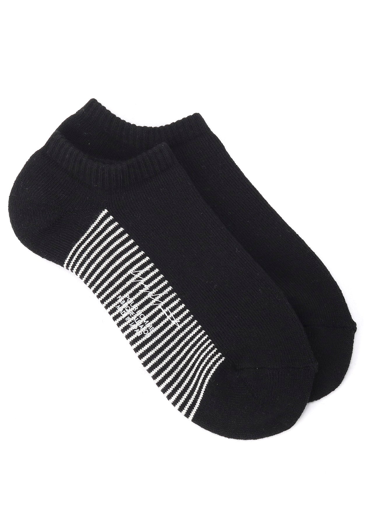 C/AC PILE JERSEY SHORT BORDER SOCKS