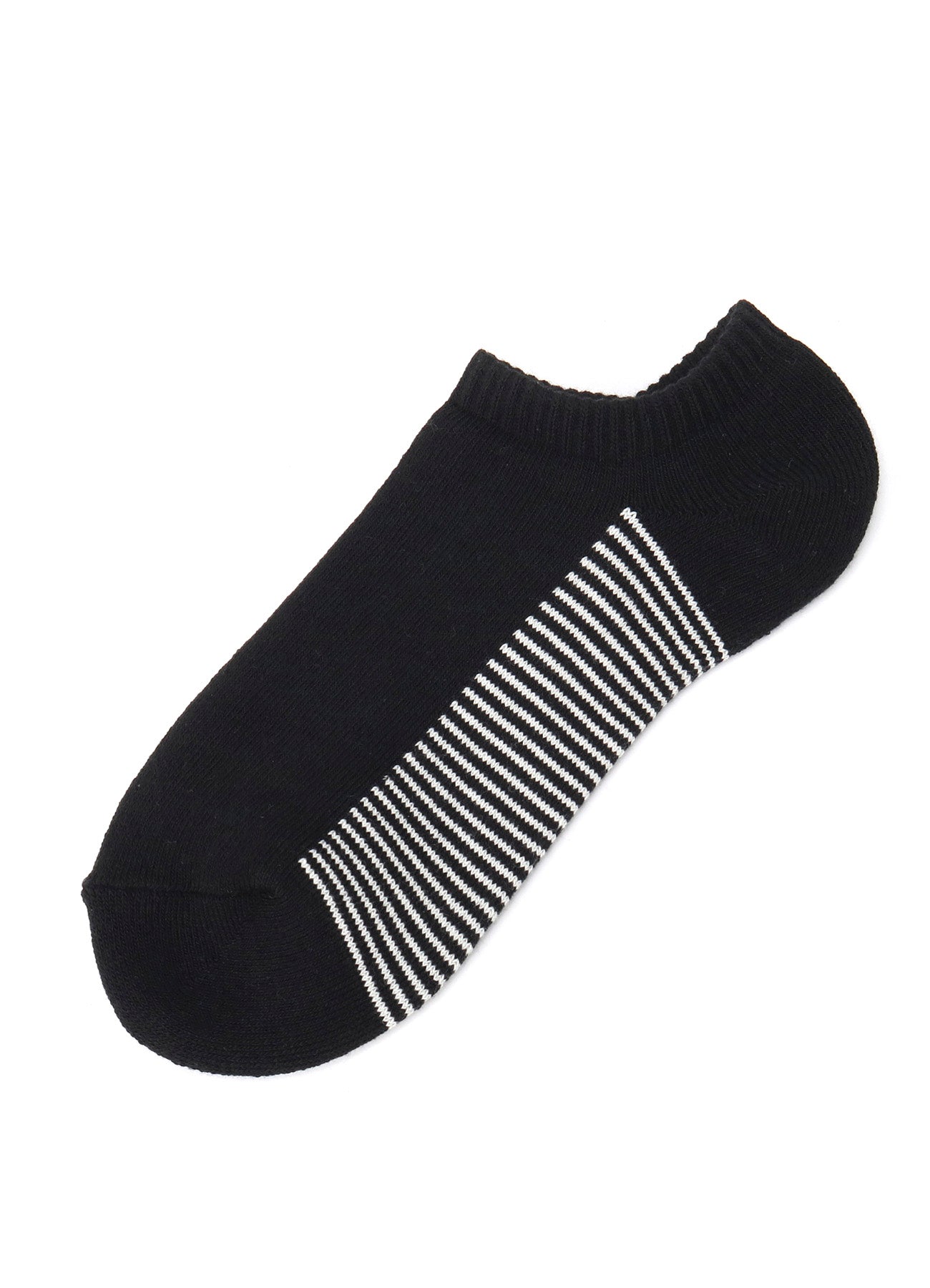 C/AC PILE JERSEY SHORT BORDER SOCKS