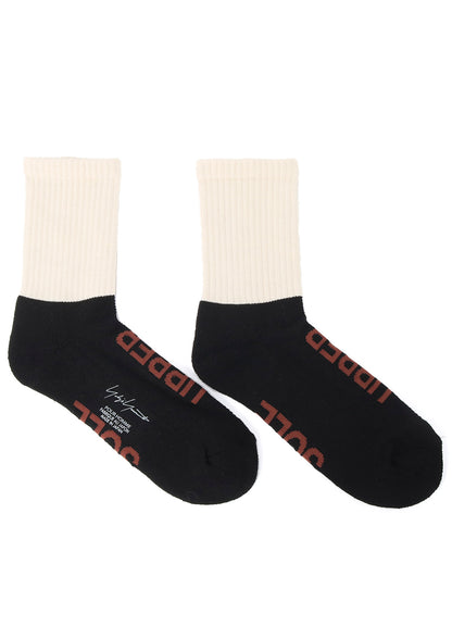 C/AC PILE RIB BICOLOR SOCKS