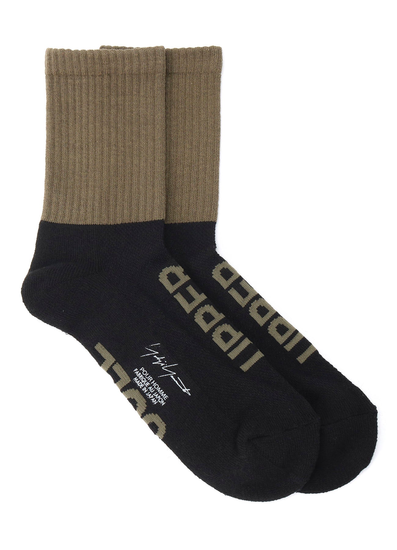 C/AC PILE RIB BICOLOR SOCKS