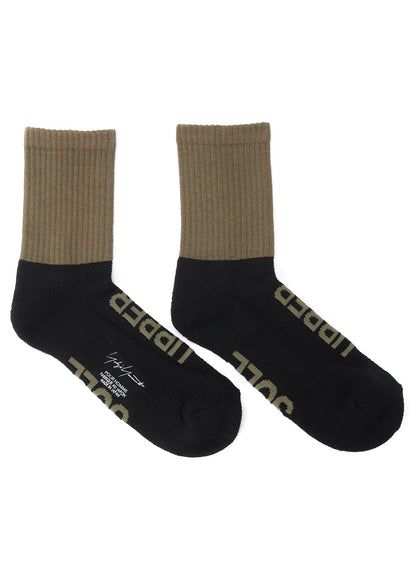 C/AC PILE RIB BICOLOR SOCKS