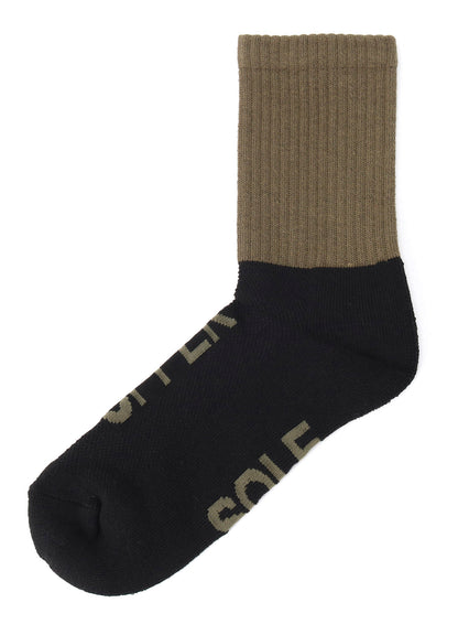 C/AC PILE RIB BICOLOR SOCKS