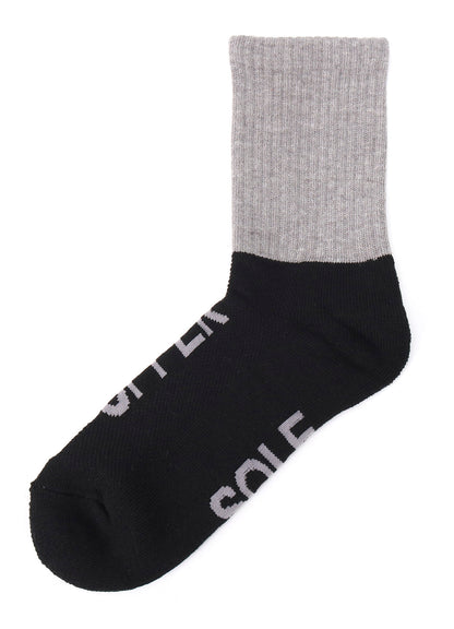 C/AC PILE RIB BICOLOR SOCKS