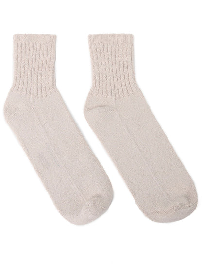 1/28 RAW SILK ANKLE RIB SOCKS