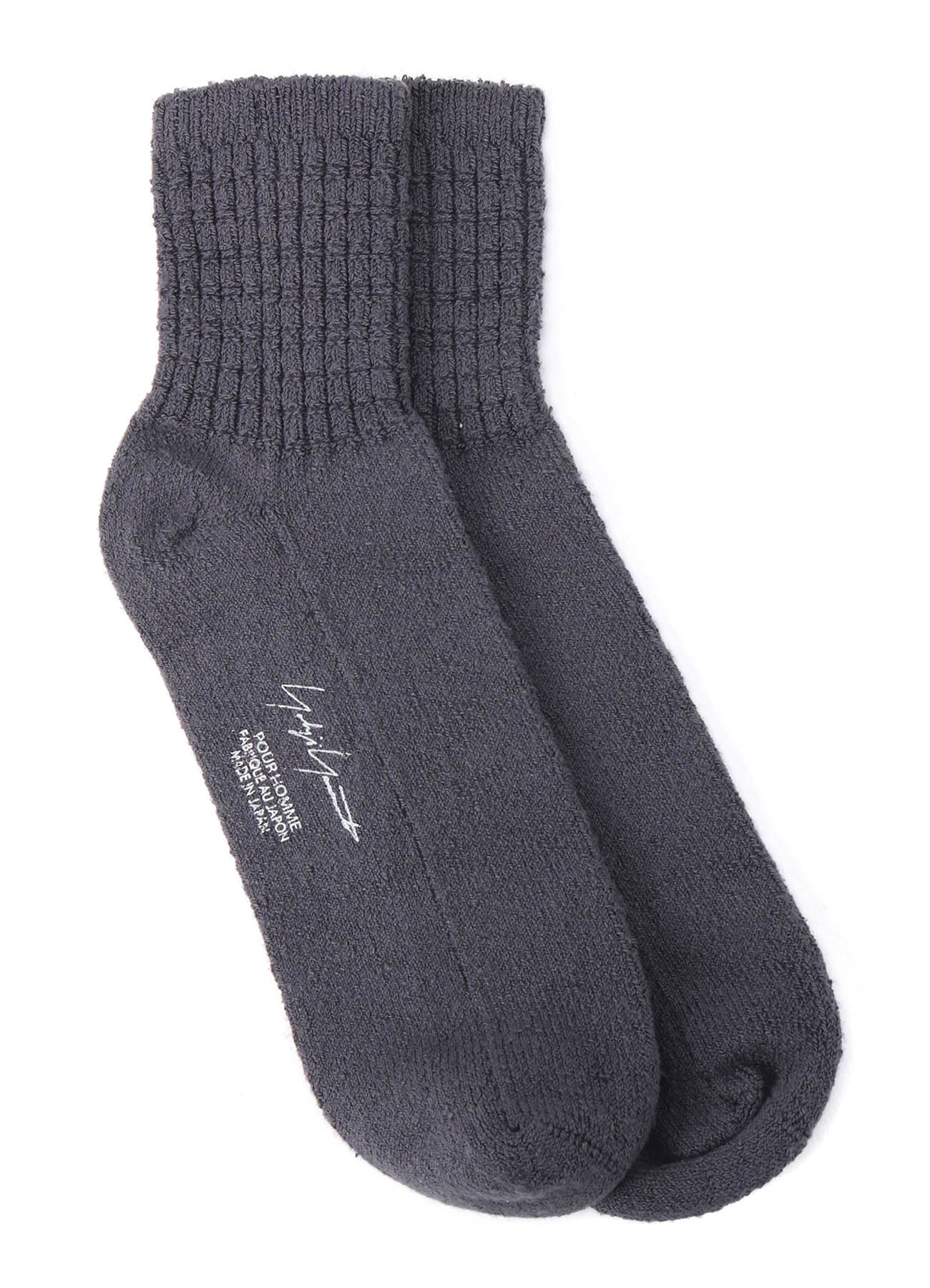 1/28 RAW SILK ANKLE RIB SOCKS