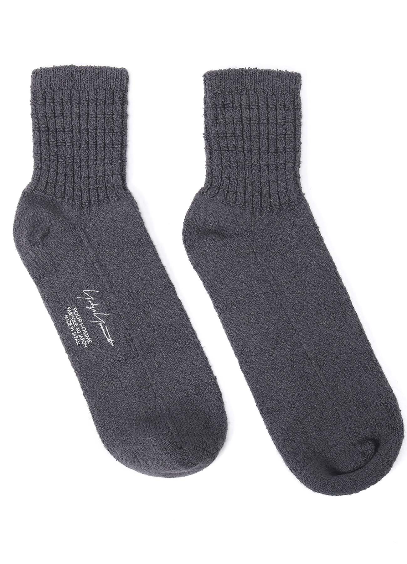 1/28 RAW SILK ANKLE RIB SOCKS