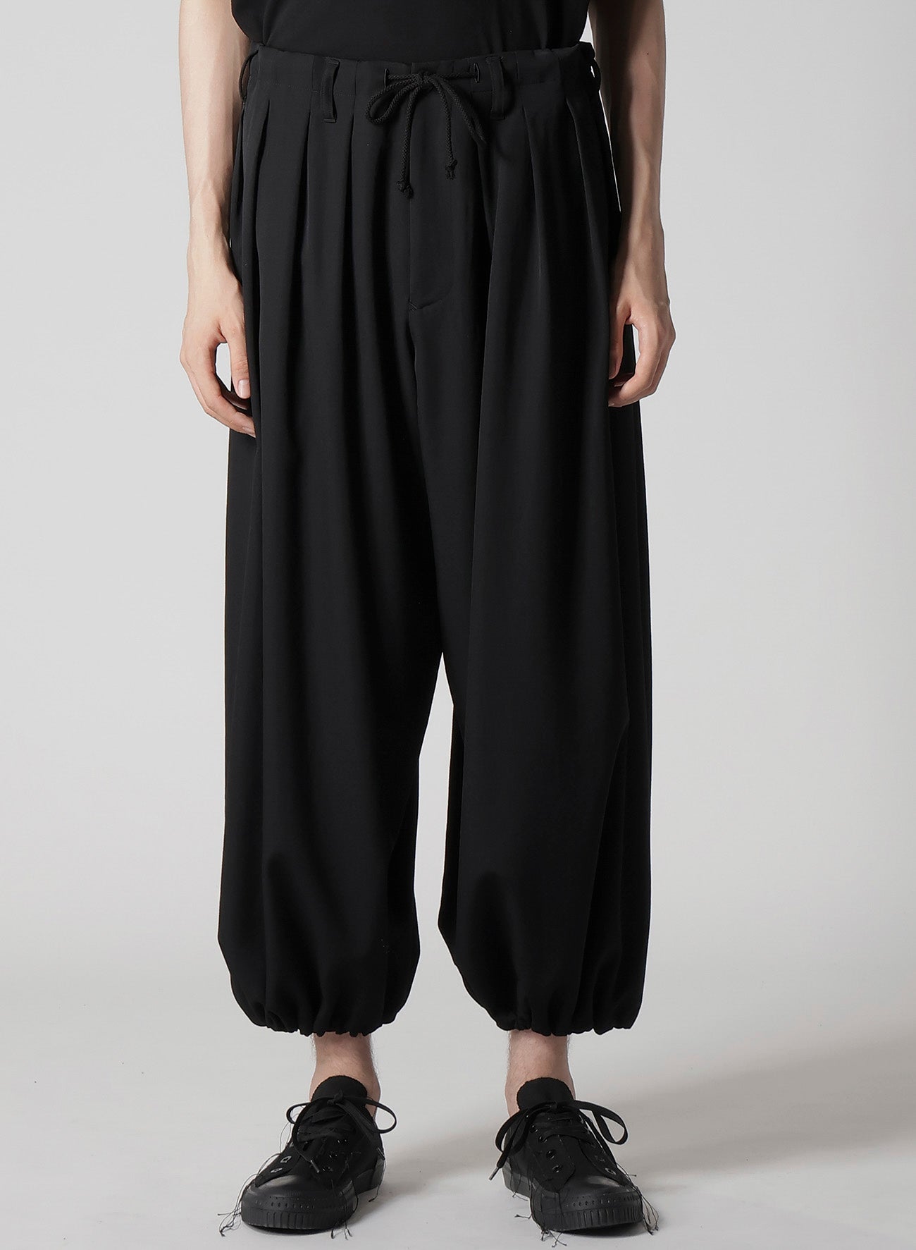 WOOL GABARDINE STANDARD BALLON PANTS