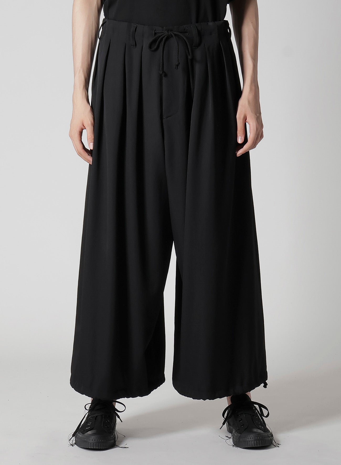 WOOL GABARDINE STANDARD BALLON PANTS