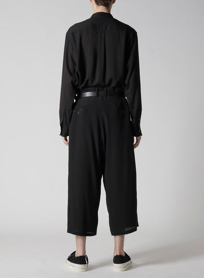 12M SILK DECINE TUCKED SEAM WIDE PANTS