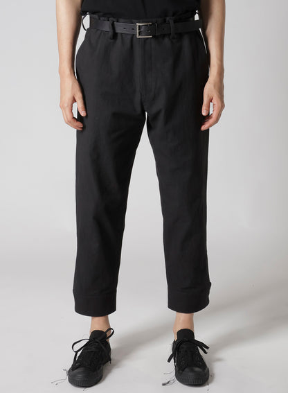 C/ZAZA CLOTH BELTED HEM PANTS