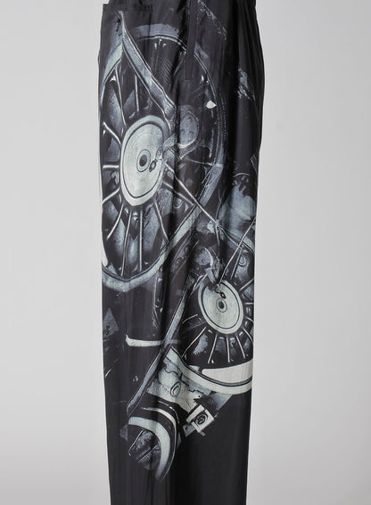 WHEEL PRINT PANTS