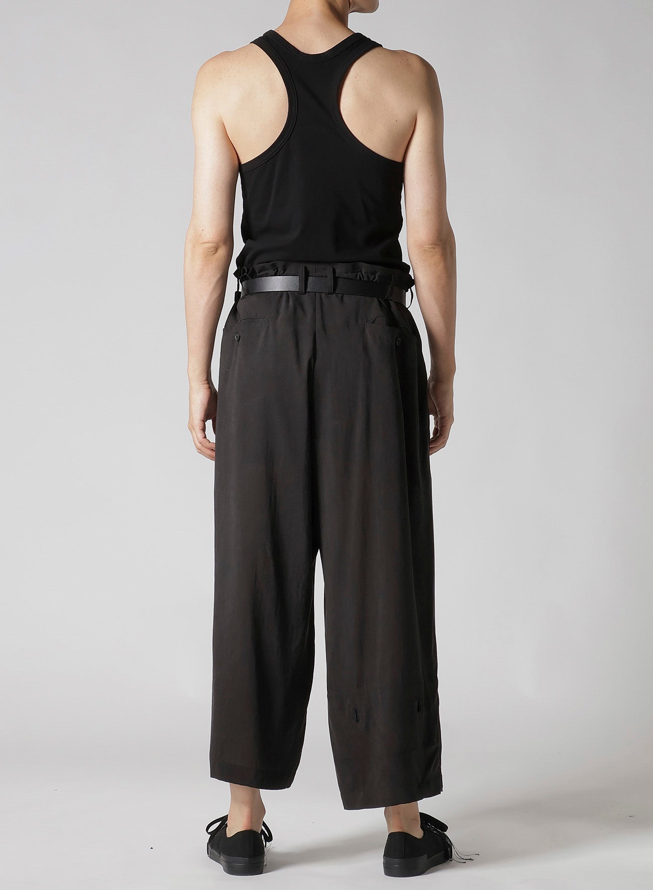 CELLULOSE OZONE PANELED HEM WIDE PANTS