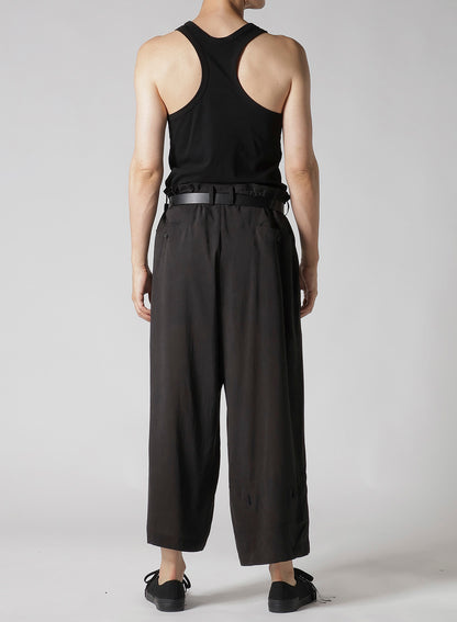 CELLULOSE OZONE PANELED HEM WIDE PANTS