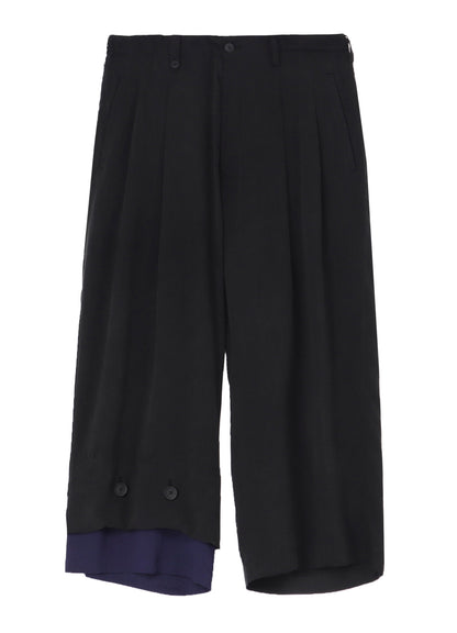 CELLULOSE OZONE PANELED HEM WIDE PANTS